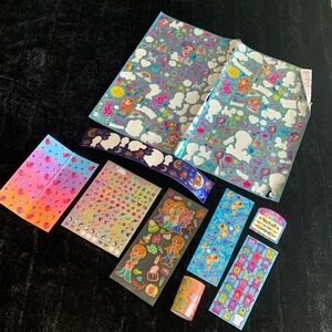 Lisa Frank Sticker Lot (More current; One Vintage Sheet)